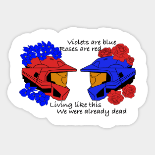 Red vs Blue Sticker